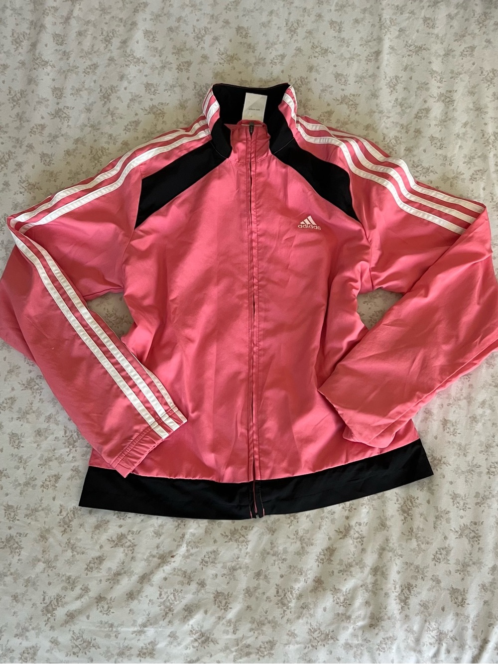 adidas Pink and Black Women's Track Jacket